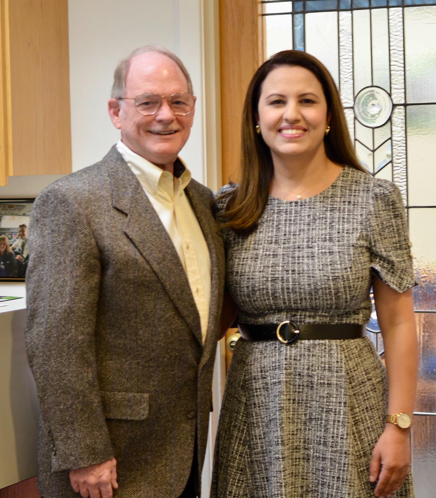 Dr. Bhattarai and Dr. Taylor working on the transition