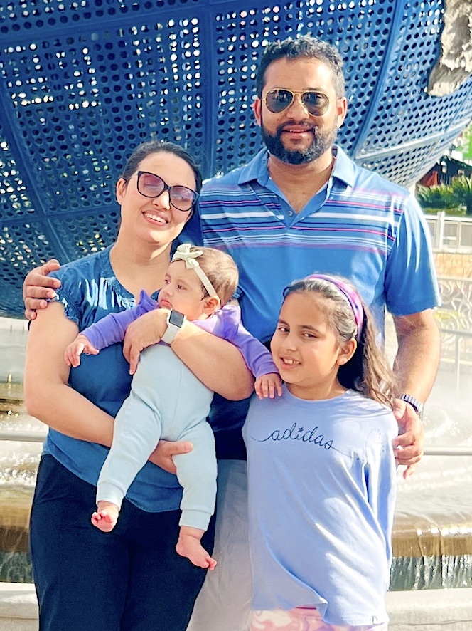 Dr. Bhattarai with family